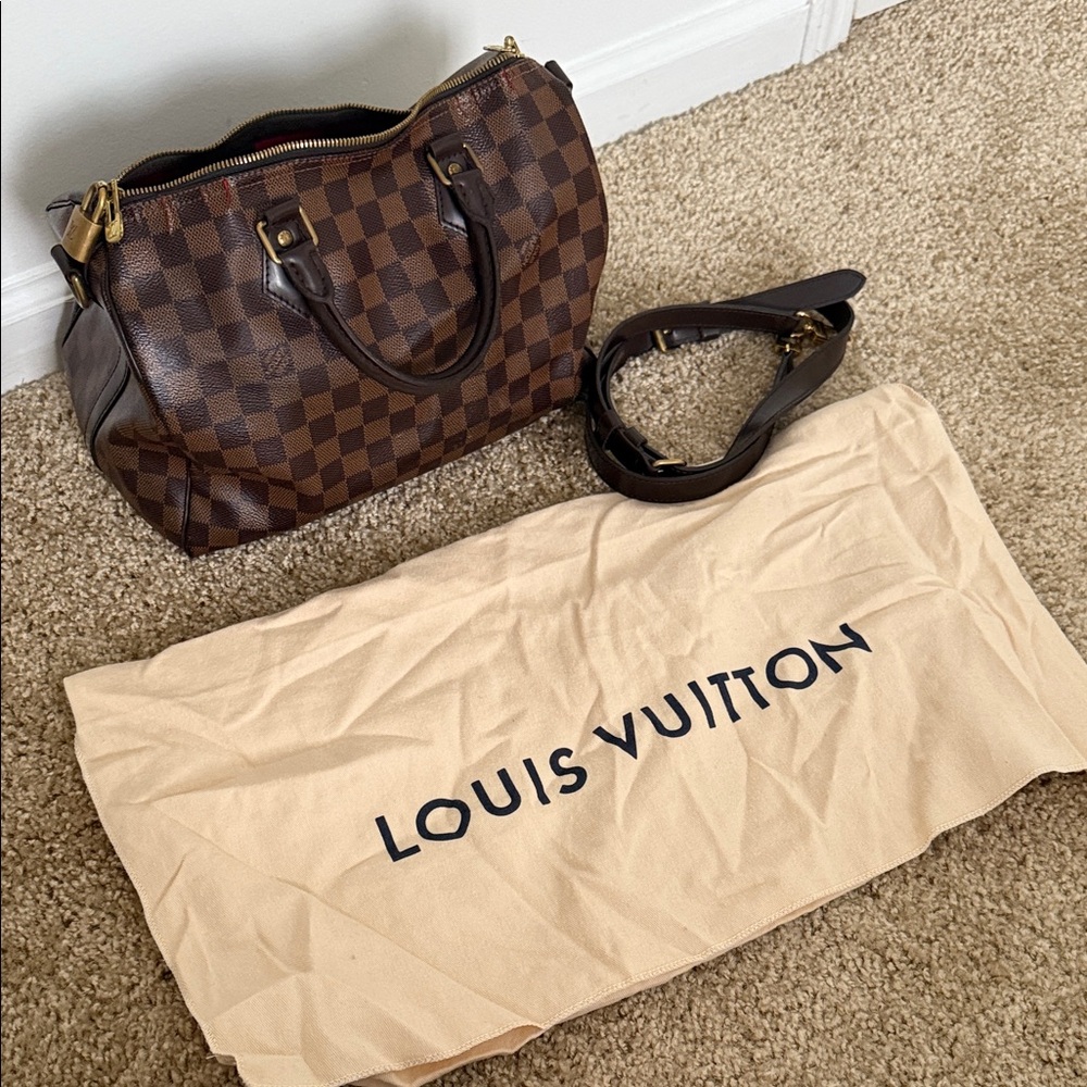 Louis Vuitton Damier Ebene Speedy Bandouliere 30